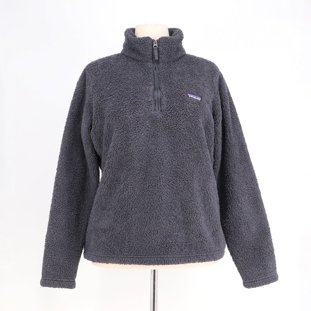 PATAGONIA Women's Los Gatos 1/4-Zip Fleece in Smolder Blue Size L